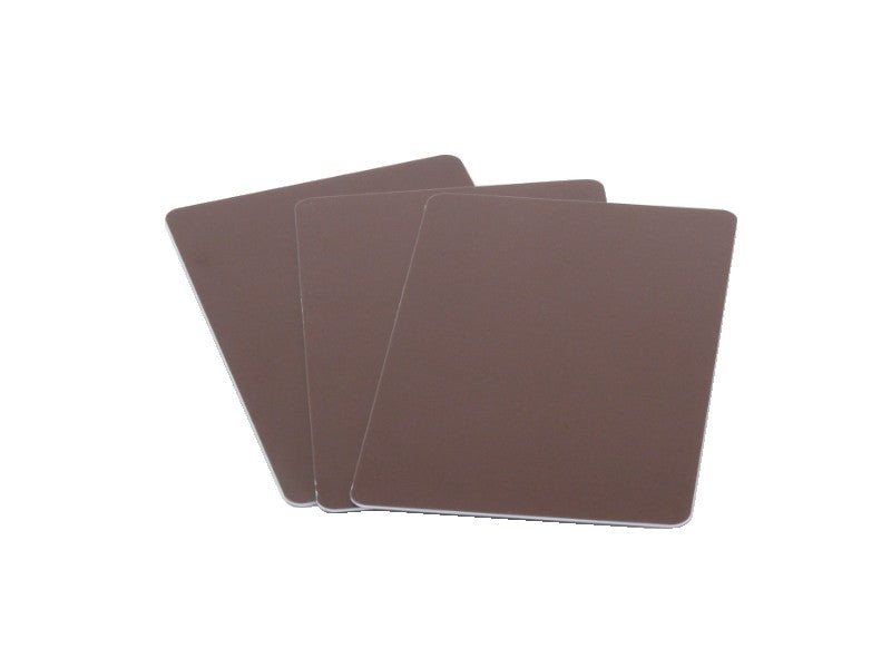 Plastikkarte - 86 x 54mm, 30mil, 0.76mm (blanko) - braun