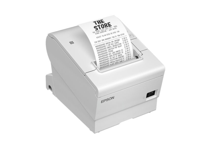 TM-T88VII-W - USB + Ethernet + RS232, Bon-Thermodrucker, 80mm, weiss