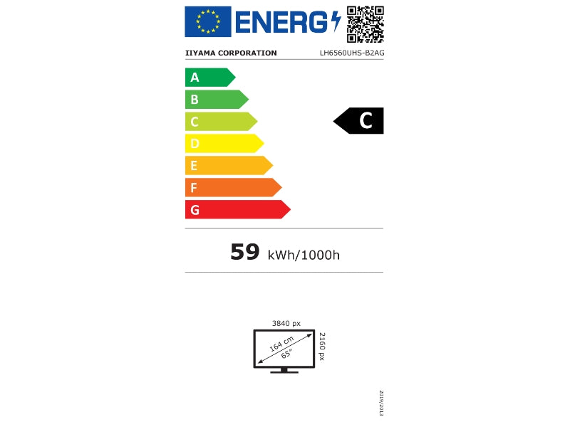 ProLite LH6560UHS-B2AG - 64.5" Digital Signage Display, Android 11, 4K-UHD, schwarz