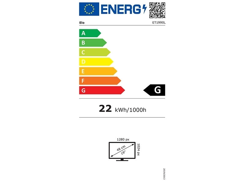 1990L - 19" Open Frame Touchmonitor, USB, kapazitiver Touch, Bezel