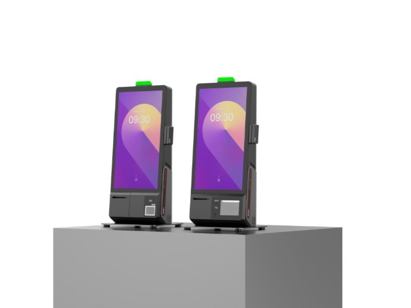 Heron 1 - 23.8" Kiosksystem, Android 15 GMS, 8GB RAM, 128GB ROM, 80mm Bondrucker, Barcodescanner, NFC