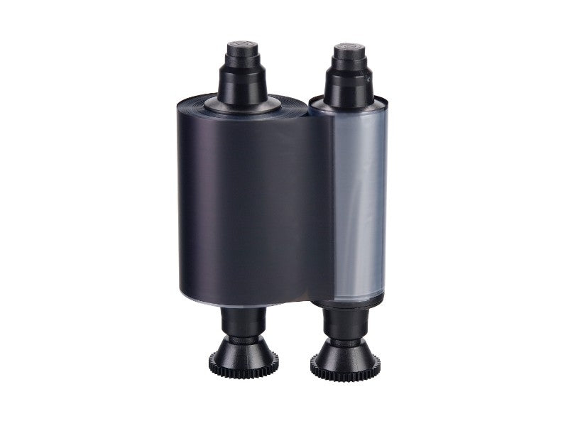 R3012 - 2 Panel Einfarbig KO - Schwarz TT + lackiert - 500 Karten/Rolle