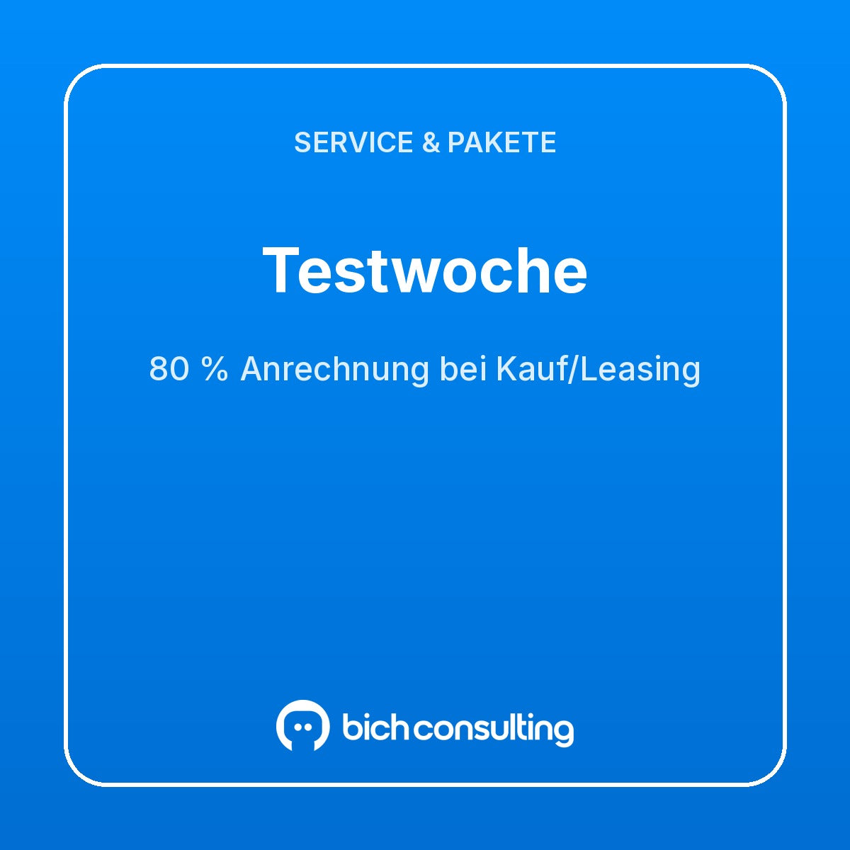 Testwoche – Roboter eine Woche testen