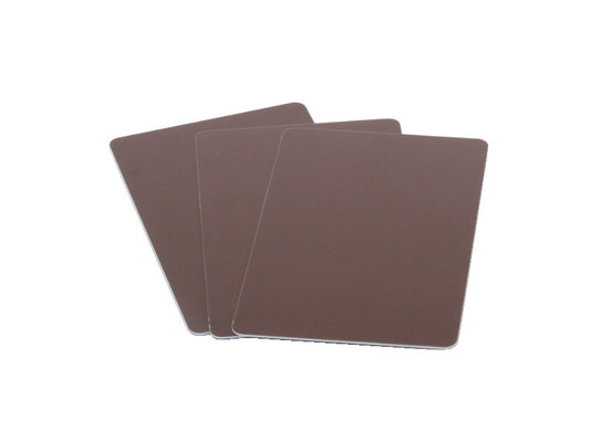 Plastikkarte - 86 x 54mm, 30mil, 0.76mm (blanko) - braun