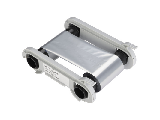 Farbband silber metallic monochrom für Zenius, Edikio und Primacy - 1000 Karten/Rolle