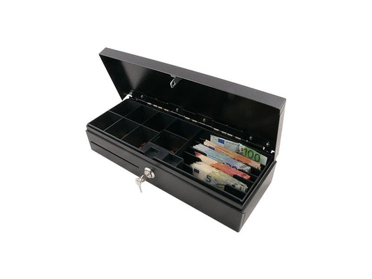 AC-F460 - Springdeckel-Kassenlade, anthrazit, 24V EPS-Anschluss mit Microschalter (POS-303)