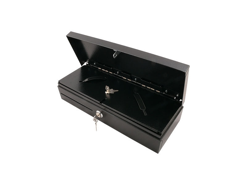 AC-F460 - Springdeckel-Kassenlade, anthrazit, 24V EPS-Anschluss mit Microschalter (POS-303)