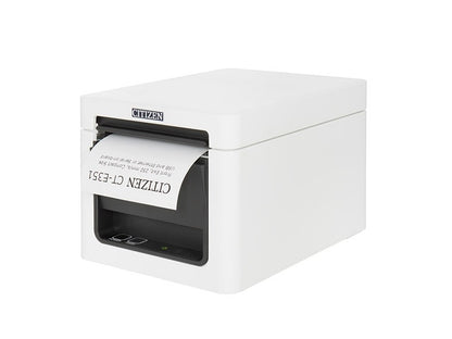 CT-E351 - Bondrucker, thermodirekt, 80mm, Frontausgabe, 203 dpi, USB + RS232, weiss