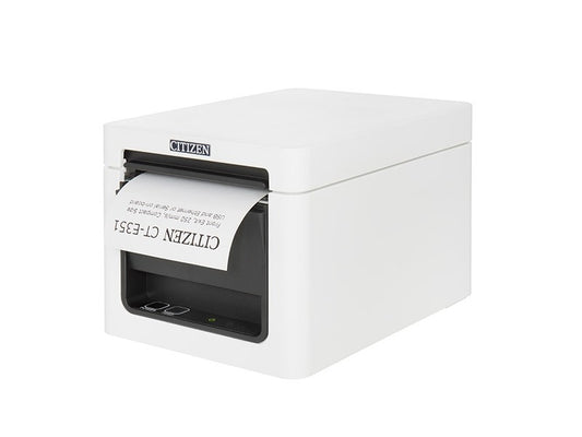 CT-E351 - Bondrucker, thermodirekt, 80mm, Frontausgabe, 203 dpi, USB + RS232, weiss