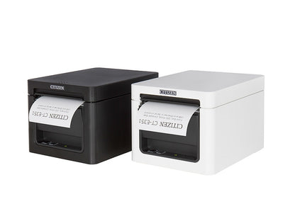 CT-E351 - Bondrucker, thermodirekt, 80mm, Frontausgabe, 203 dpi, USB + RS232, weiss