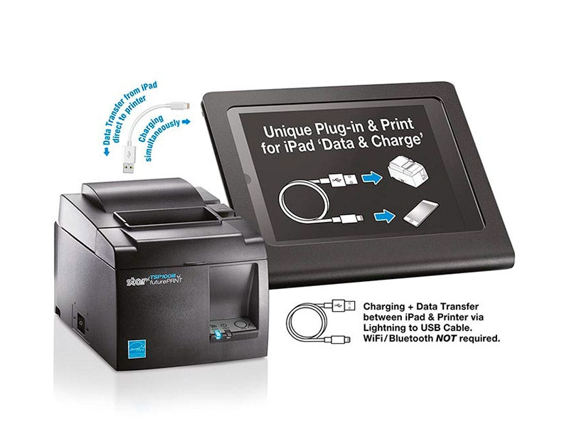 TSP143IIIU - Thermo-Bondrucker mit Abschneider, 80mm, USB, schwarz