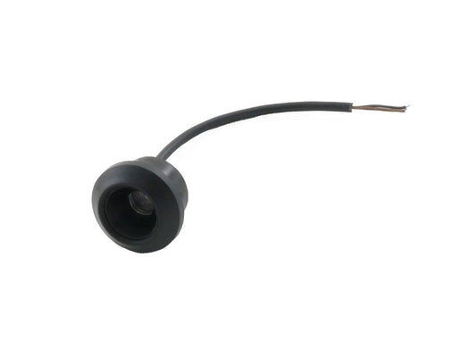 Einbau-Stiftschloss mit Gewinderosette, Kabel 10cm mit Lötenden