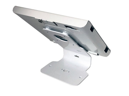 Tablet Stand - Universal-Halterung, Metall, gebogen, reinweiß RAL9003