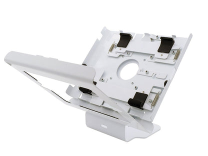 Tablet Stand - Universal-Halterung, Metall, gebogen, reinweiß RAL9003