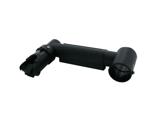 SpacePole Mount - Peripherie-Arm, 200mm mit Rotationsslot 210° (inkl. Kippgelenk, Verschlussring und Kabel Clip), schwarz