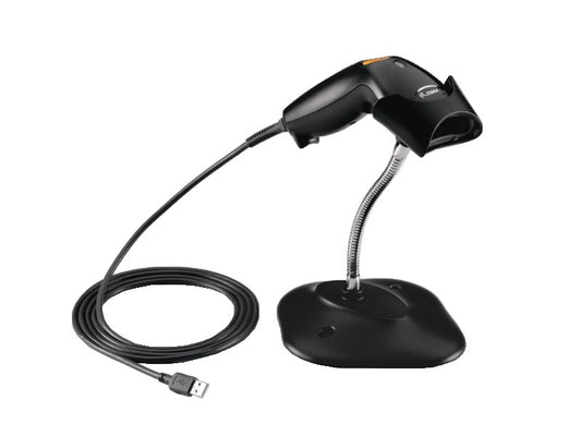 LS1203 - Handscanner-Laser, USB-KIT mit Standfuss, grauschwarz