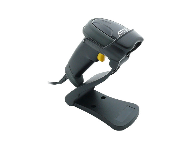 AS-1320 - 2D-Barcodescanner mit USB-Anschluss und Standfuss, schwarz