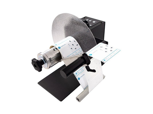 UNI-CAT-CHUCK - Externer Etiketten-Ab-/-Aufwickler, Easy-Load-Quick-Chuck für 76mm-Kerne, Rollendurchmesser 300mm, Etikettenbreite 170mm