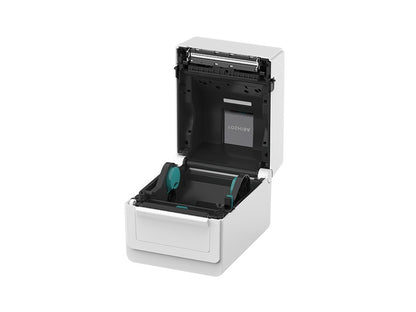 BV410D-GS02-QM-S - Etikettendrucker, thermodirekt, 203dpi, USB + Ethernet, LCD-Display, weiss
