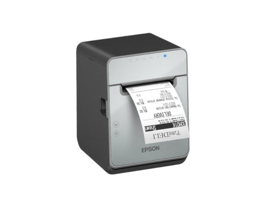 TM-L100 - Thermodirektdrucker für trägermaterialfreie Etiketten, USB + Ethernet + Lightning, schwarz