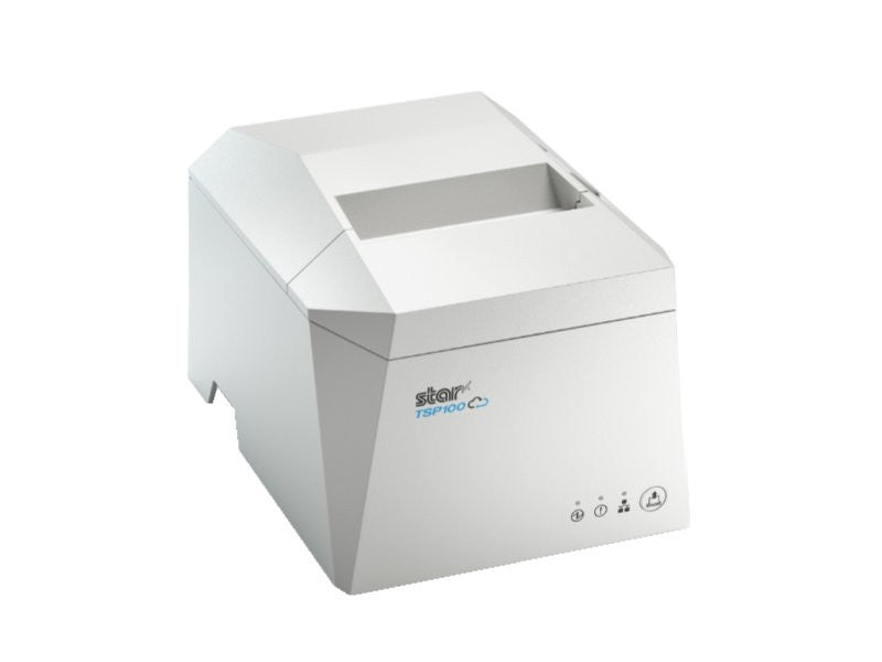 TSP143IV - Thermo-Bondrucker mit Abschneider, 80mm, USB + Ethernet, CloudPRNT, weiss
