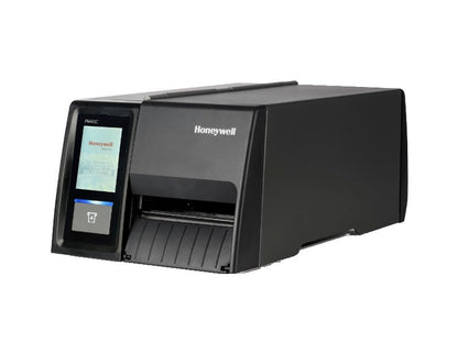 PM45C - Etikettendrucker, thermotransfer, Touch Display, Mega Demo Door, 203dpi, USB + RS232 + Ethernet, Aufwickler, Label Taken Sensor, schwarz