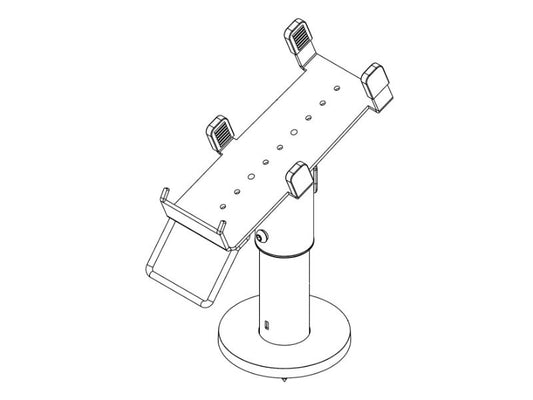 PRE-SET EFTS01 - EC-Karten Terminal Halterung für Verifone V200C, graphitgrau