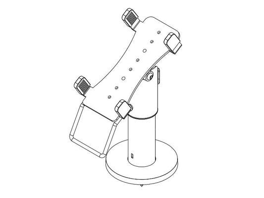 PRE-SET EFTS01 - EC-Karten Terminal Halterung für Ingenico Move-3500-5000, graphitgrau