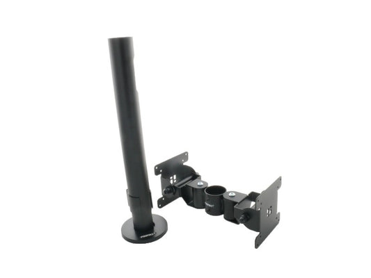 PRE-SET PRS03 - Basisstange + VESA-doppelt (Standfuss B45, 400mm, Standardausschnitt, VESA 75/100 V45, duale Rücken-an-Rücken-Version, höhen- und