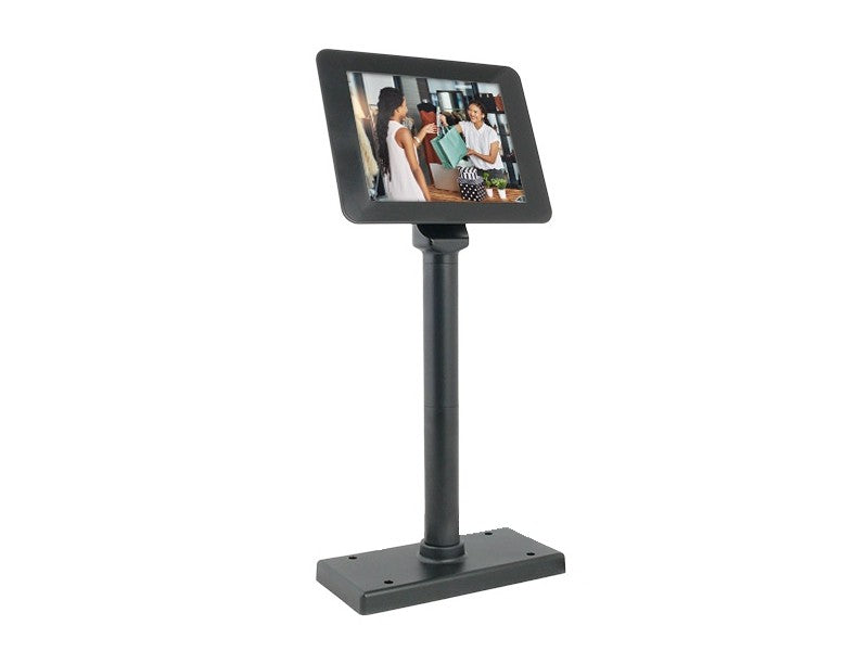 SD800-USB-C - 8" Kassenmonitor, True Flat Display, USB-C DisplayPort-Alt-Modus (Thunderbolt) Unicable Anschluss, schwarz