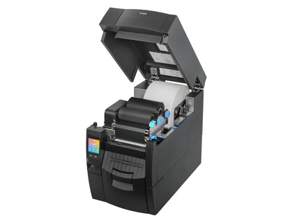 CL-S700IIIR - Etikettendrucker, thermotransfer, 203dpi, USB + Ethernet, Aufwickler / Peeler, schwarz