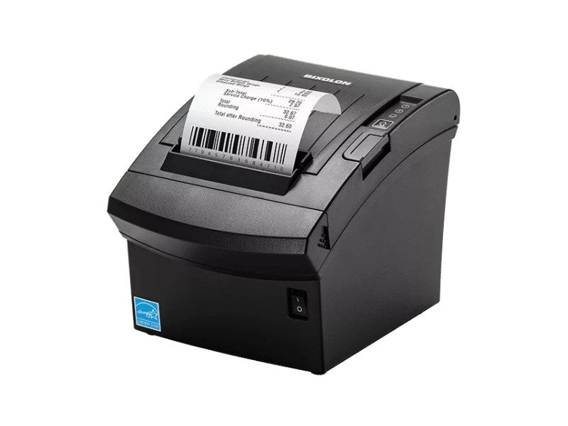 SRP-350plusV - Thermo-Bondrucker mit Abschneider, 80mm, 180dpi, 400mm/Sek., Visibility Intelligence Sensor, USB + Ethernet, schwarz