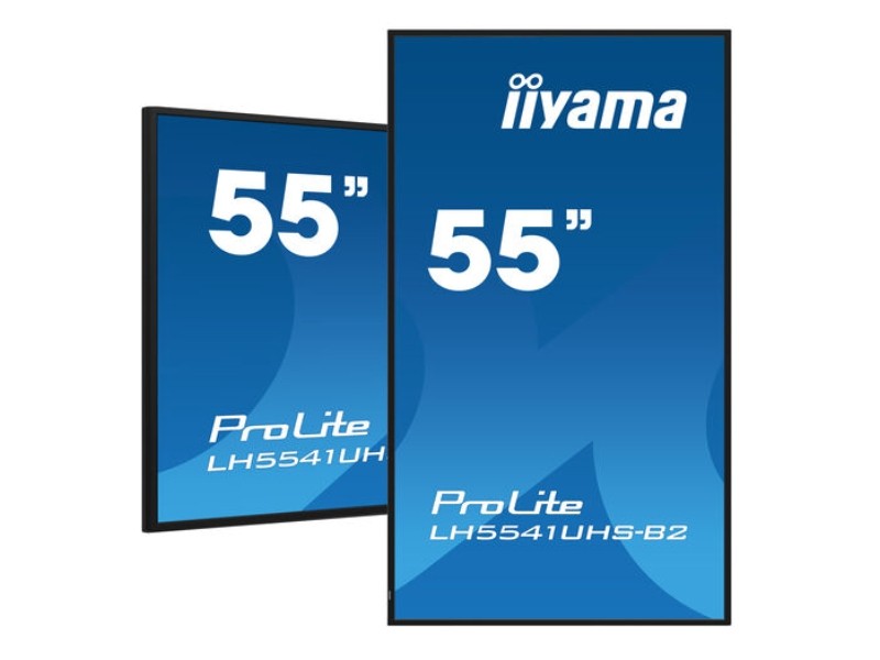 PROLITE LH5541UHS-B2 - 54.6" Digital Signage Display, 4K UHD Auflösung, Media Player, schwarz