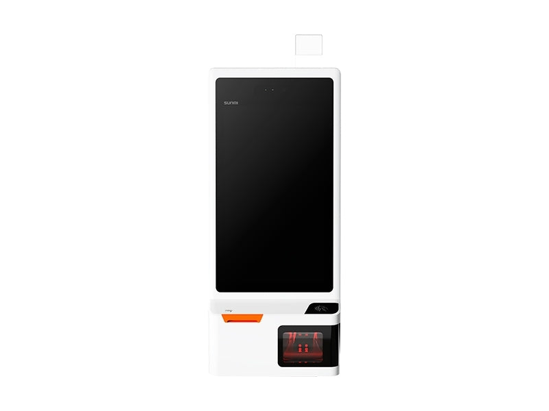 K2 - Self-Ordering-Kiosksystem mit 24"-Full HD Touch-Display, Android 13 mit GMS, Newland 2D Scanner, 80mm Bondrucker