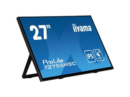 ProLite T2755MSC-B1 - 27" Touchmonitor, kapazitiv, 10 Punkte Multitouch, USB, Anti-Fingerprint-Beschichtung, Full HD, schwarz