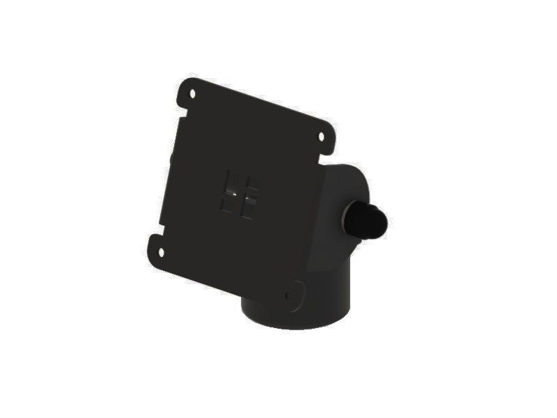 Montagebügel - Durchmesser 45mm, VESA 75, max. 10kg, obere Seite, schwarz