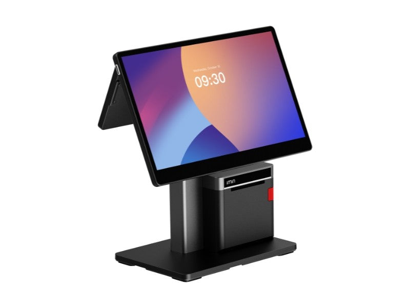 Swan 2 - 15.6" Touchsystem, 10" Kundenanzeige, 80mm Bondrucker, Android 13 mit GMS, 4GB RAM, 64GB ROM
