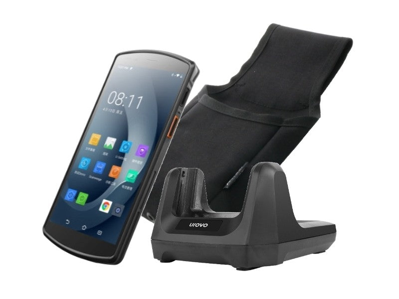 DT50S - 5.7" Display, Android 13 GMS+AER, FlexRange 2D-Scanner, NFC, 4GB/64GB, Octa-Core, IP67 ***inkl. Cradle und Holster***