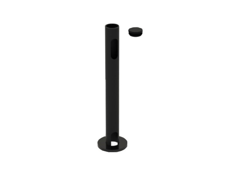 Bodenstange - Durchmesser 45mm, Höhe 500mm, Standardausschnitt, schwarz