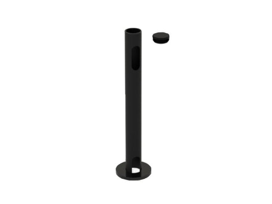 Bodenstange - Durchmesser 45mm, Höhe 500mm, Standardausschnitt, schwarz