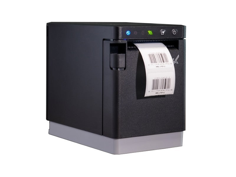 mC-Label2 - Etikettendrucker, thermodirekt, 300dpi, USB-C + Ethernet, Abrissleiste, schwarz