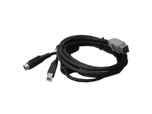 Powered USB-Kabel - 24VDC, Länge 3m, schwarz