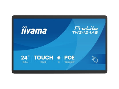 ProLite TW2424AS-B3P  - 23.8" Touchmonitor, PCAP, 10 Touchpunkte, Android 12, Full HD, schwarz