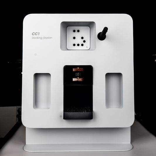 PUDU CC1 Docking Station für Wasserzufuhr und Abfluss, Frontansicht