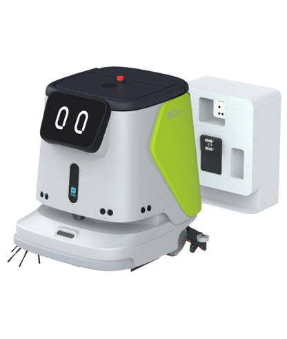 PUDU Ladestation für CC1 mit angedocktem Reinigungsroboter CC1