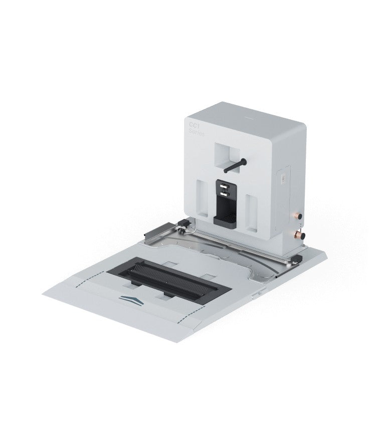 PUDU Self-Cleaning Servicestation für CC1 – Schrägansicht