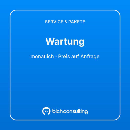 Wartungsvertrag (monatlich)